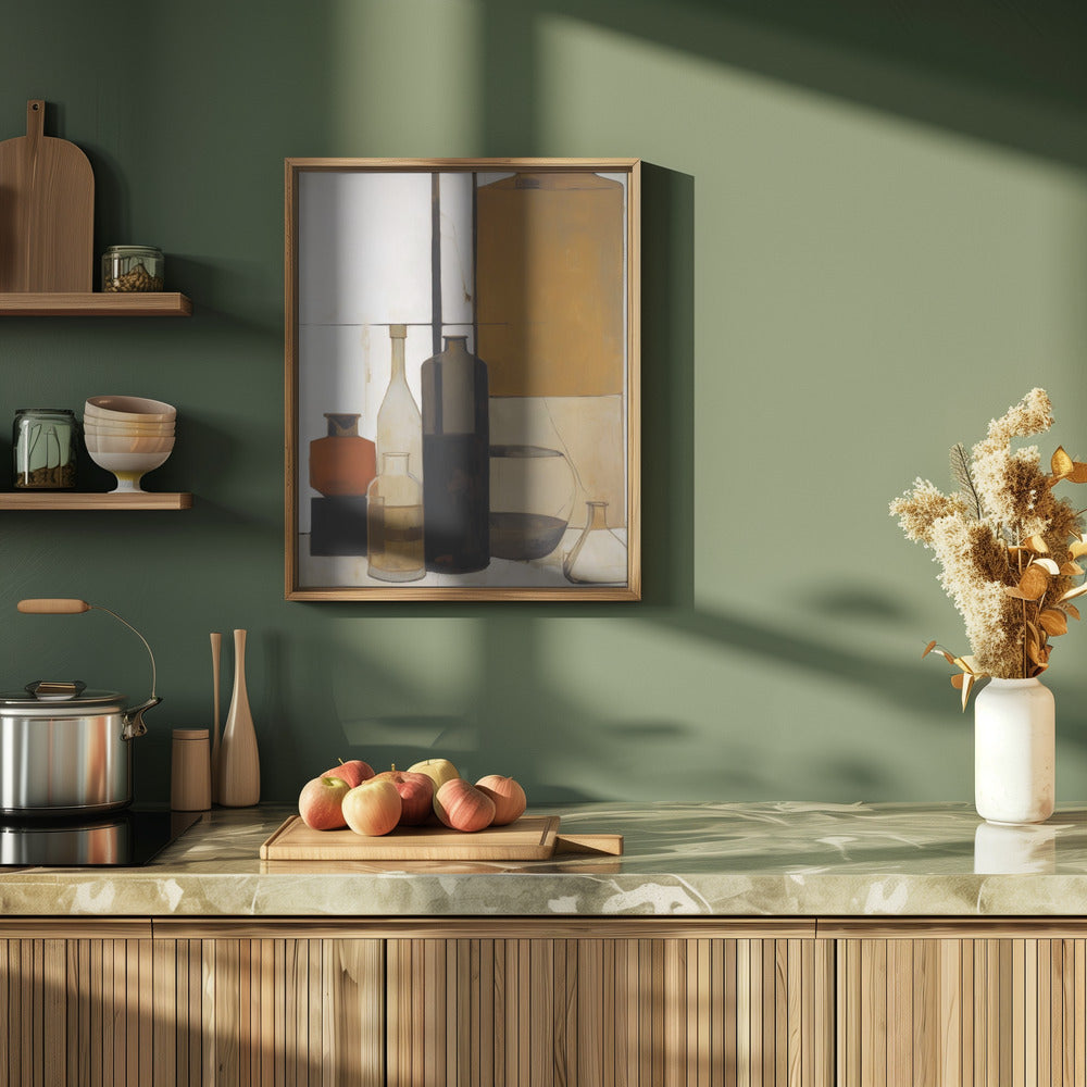 Brown Bottles Poster